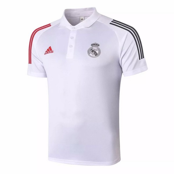 Polo Real Madrid 2020-2021 Blanco Rojo